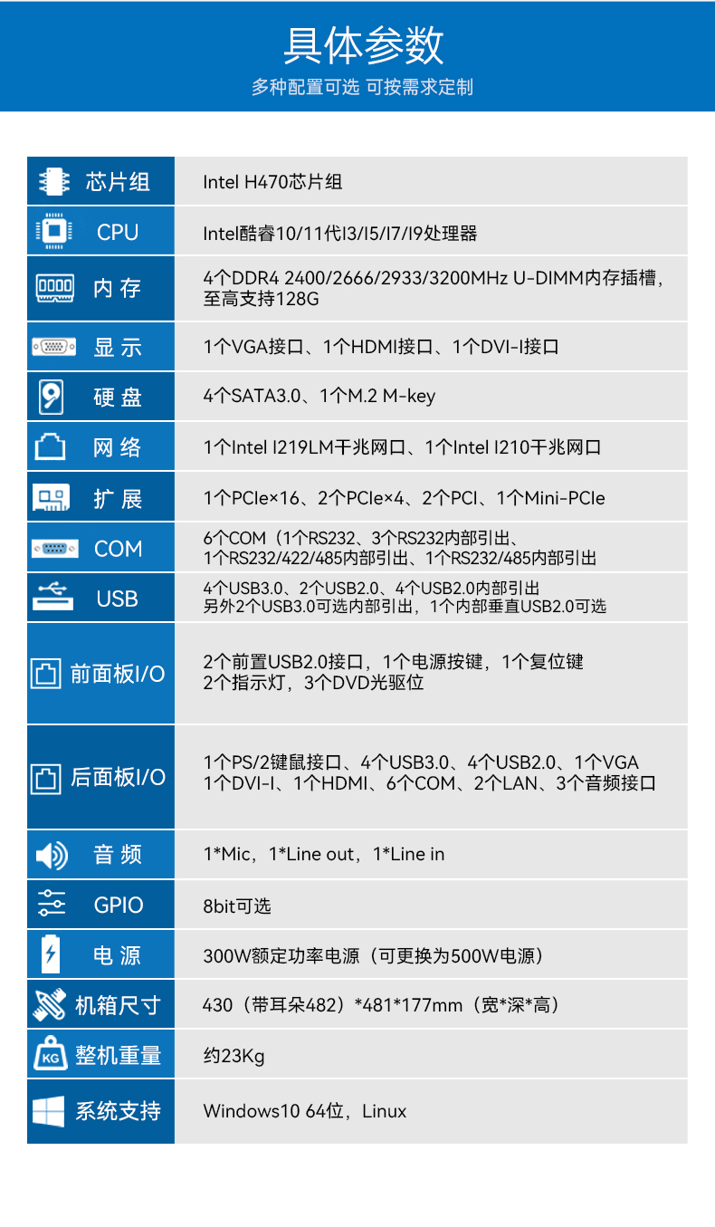 酷睿11代i9工業(yè)主機(jī)電腦,高性能4U浙江工控機(jī),雙網(wǎng)6串,DT-610L-BH470MA.jpg